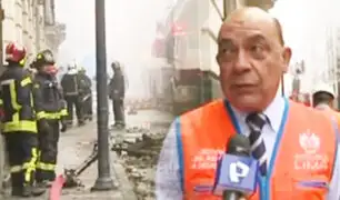 Mario Casaretto sobre incendio en Centro de Lima: “Los trabajos de Bomberos durarán hasta 3 días”