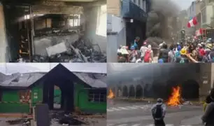 Protestas en Perú: destruyen 13 sedes judiciales en todo el país desde inicio de manifestaciones