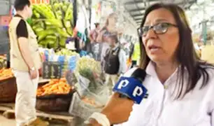 Nelly Paredes en mercado mayorista: “Precios de verduras se mantienen estables”