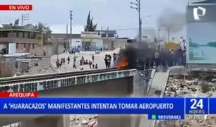 Arequipa: Vándalos intentan tomar aeropuerto Alfredo Rodríguez Ballón