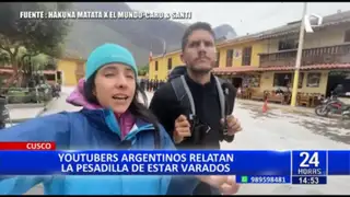 Youtubers relatan pesadilla tras quedar atrapados en Cusco por manifestaciones