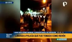 Policía fue tomado como rehén en La Joya: párrocos mediaron para que sea puesto en libertad