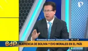 Rodríguez Mackay tras declaraciones del presidente boliviano: “Son una intromisión a la política de Perú”