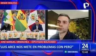 José Manuel Ormachea sobre Luis Arce: "Nos mete en problemas con Perú"