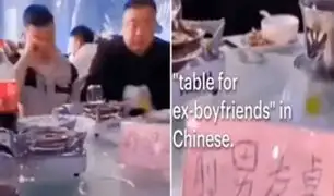 Mujer invita a sus exnovios a su boda y los agrupa en la misma mesa