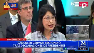 Canciller Gervasi responde sobre injerencia de presidentes extranjeros en asuntos internos