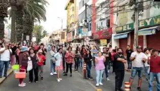 Tacna: Ciudadanos realizan “Plantón” pidiendo que los manifestantes los dejen trabajar