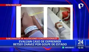 Betssy Chávez no acudió a la Subcomisión por problemas de salud