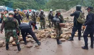 PNP informa que no hubo uso de la fuerza durante desbloqueo de carreteras en Junín y Ucayali