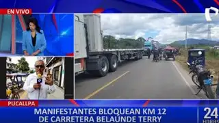 Pucallpa: carretera Fernando Belaunde Terry continúa bloqueada
