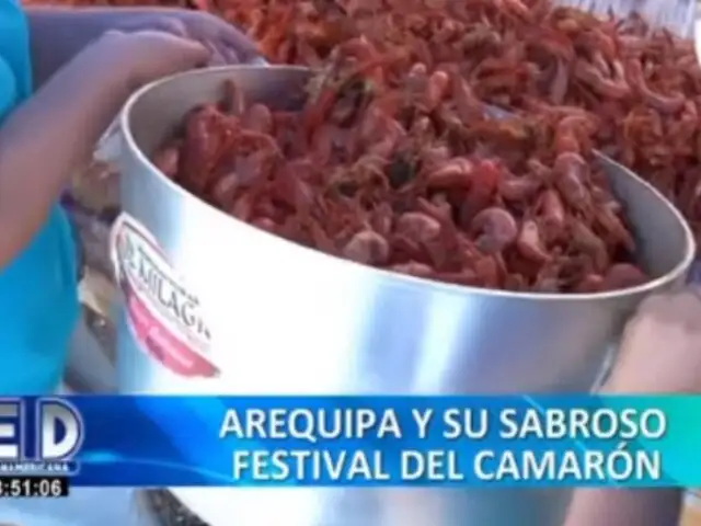 El tradicional festival del Camarón, Pisco y Vino en Arequipa