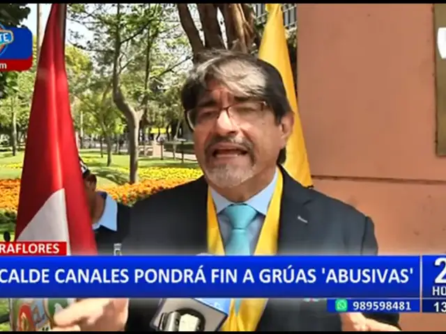 Alcalde de Miraflores, Canales: “Vamos a suscribir un convenio con playas de estacionamiento”