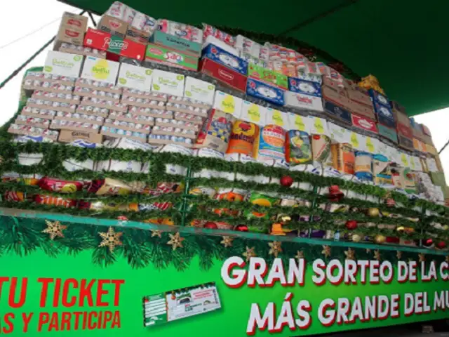 La canasta más grande del mundo se sorteará el 7 de enero en el mercado de productores en Santa Anita