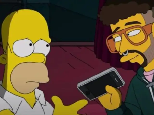 Bad Bunny: ¿Los Simpsons predijeron el incidente del "Conejo Malo" con el celular de una fan?