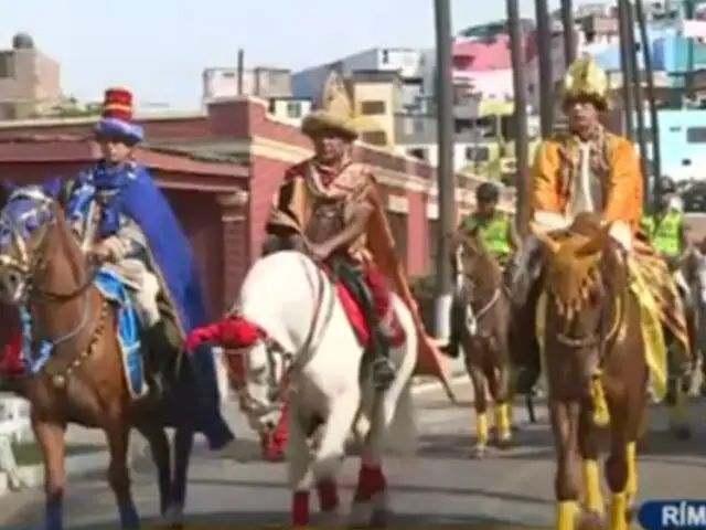 Melchor, Gaspar y Baltasar en el Rímac: Policía Montada realiza tradicional Bajada de Reyes