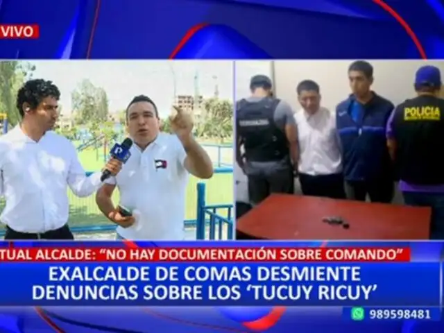 Raúl Díaz responde a alcalde de Comas sobre denuncias por comando Tucuy Ricuy