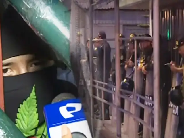 Manifestantes apostados en San Marcos:  Policía resguarda puertas de la UNMSM