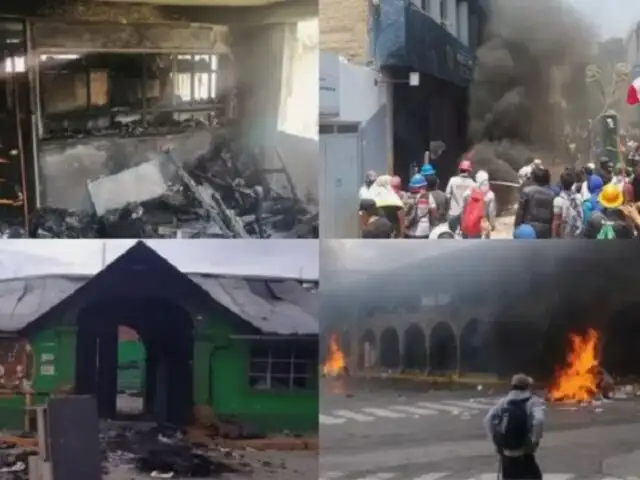 Protestas en Perú: destruyen 13 sedes judiciales en todo el país desde inicio de manifestaciones