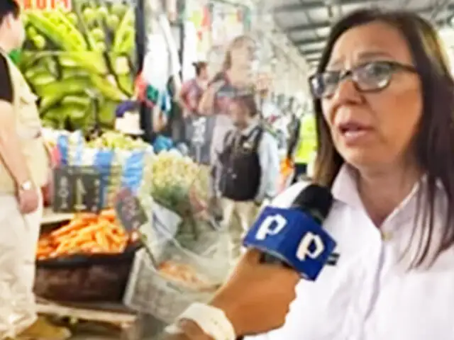 Nelly Paredes en mercado mayorista: “Precios de verduras se mantienen estables”