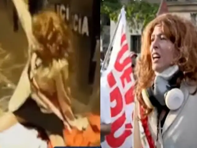 Mujer que pisoteó bandera del Perú sería investigada por el delito de ofensa a los símbolos patrios