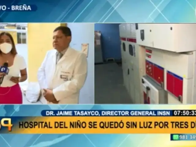 Al irse la luz por tres días: Hospital del Niño asegura que operaciones de emergencia continuaron