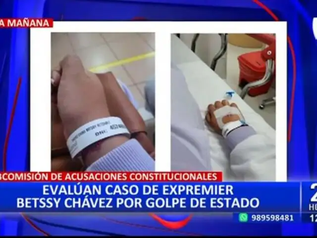 Betssy Chávez no acudió a la Subcomisión por problemas de salud