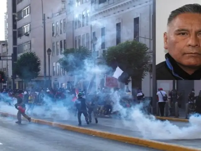 General Zanabria descarta que bomba lacrimógena haya causado la muerte de manifestante