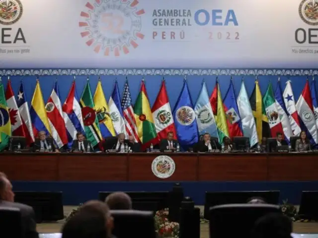 OEA pide a autoridades del Perú "la pronta realización" de elecciones generales