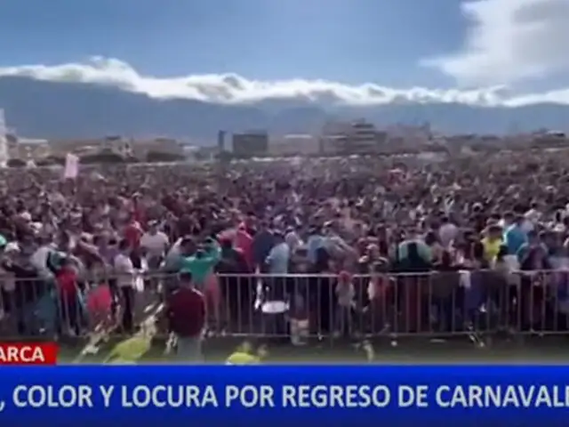 Cajamarca celebra por todo lo alto el regreso de los carnavales
