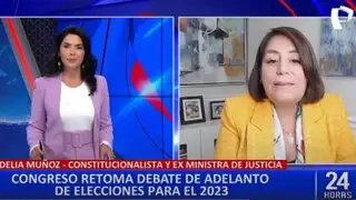 Exministra Delia Muñoz señala que posiblemente las elecciones sean en abril de 2024