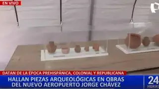 Hallan piezas arqueológicas durante las obras de ampliación del Aeropuerto Jorge Chávez