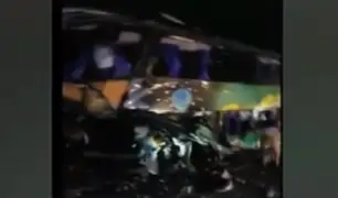Aparatoso choque en Arequipa: bus que llevaba 40 pasajeros impacta con camión y deja 6 muertos