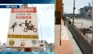 "Zona de robos": inusitado cartel alerta delincuencia en obras del Metro de Lima