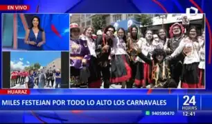 ¡Huaraz de fiesta!: Por todo lo alto inician carnavales