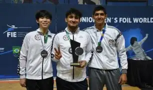 Selección de esgrima ganó dos medallas en Copa del Mundo Juvenil de Brasil