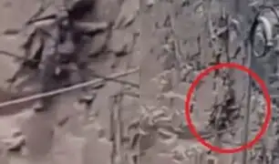 Embarazada queda atrapada al borde de un cerro tras huaico en Arequipa