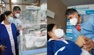 Cusco: trillizos prematuros se recuperan satisfactoriamente en hospital Adolfo Guevara de EsSalud