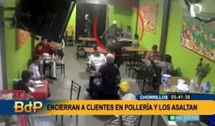 Chorrillos: delincuentes armados irrumpen en pollería y se llevan pertenencias de clientes