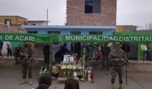 Emboscada en el Vraem: emotivo homenaje póstumo recibe  policía en distrito arequipeño de Acarí