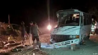 Panamá: bus con migrantes cae por precipicio y mueren 39 personas