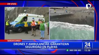 Miraflores: Refuerza seguridad con “drones” en playa Redondo