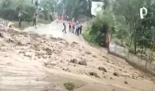Huarochirí: fuertes lluvias provocan caída de huaico en Santa Eulalia