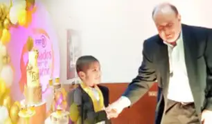 INSN de San Borja: Niño con cáncer se vuelve alcalde de Lima y cumple su sueño
