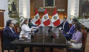 Continúa ronda de diálogo: presidenta Boluarte se reúne con representantes del Partido Morado