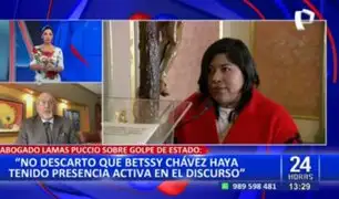 Lamas Puccio sobre Betssy Chávez: "Su situación legal es sumamente complicada"