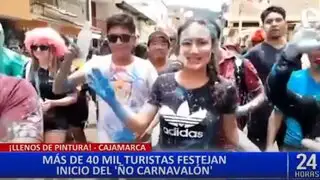 Miles de turistas llegan a Cajamarca para celebrar el carnaval
