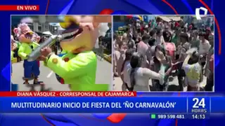 Carnavales en Cajamarca: Cientos de turistas celebran el “Ño Carnavalón” a lo grande