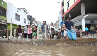 Emergencia en Huaycán: viviendas terminan inundadas tras caída de huaico debido a fuertes lluvias