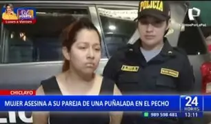 Chiclayo: Mujer asesina a su pareja de una puñalada en el pecho