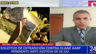 Rafael Vela explica sobre extradición de Eliane Karp